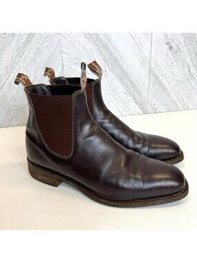 R.M. WILLIAMS Craftsman Chelsea Boots Mens Size AU/UK10 - US 11 Brown Leather